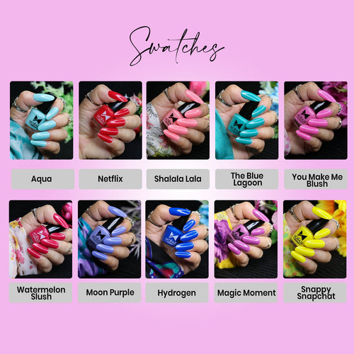 Nail Polish Chip Resistant Combo Pack of 10 - alternate view