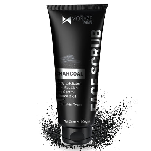 Men Activated Charcoal Face Scrub - 100ML - alternate view