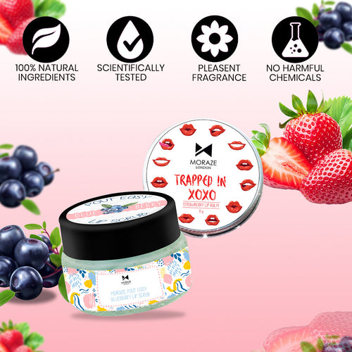 Combo pack of Lip scrub & Lip balm - alternate view